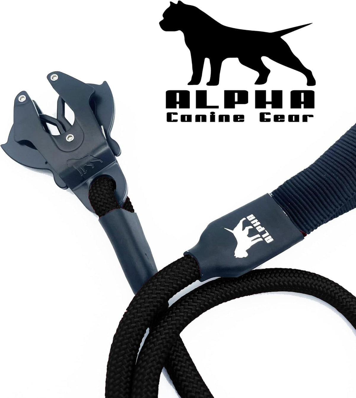Combat Rope Lead Tactical Rope Lead - Black – AlphaCanineGear