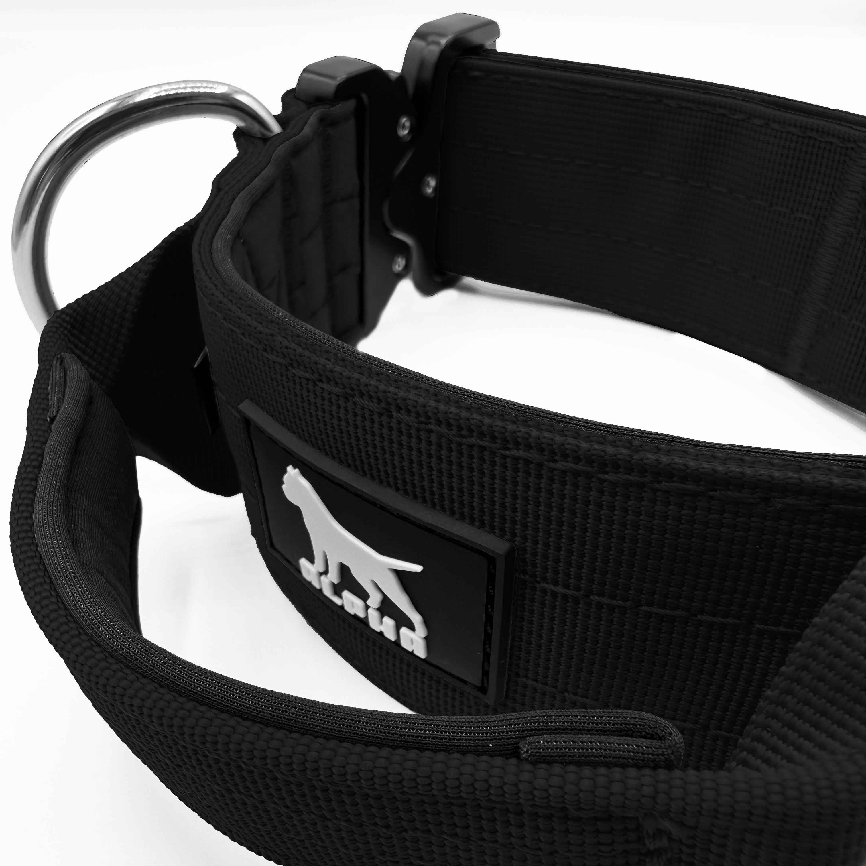 5cm Tactical Collar with Handle - Black