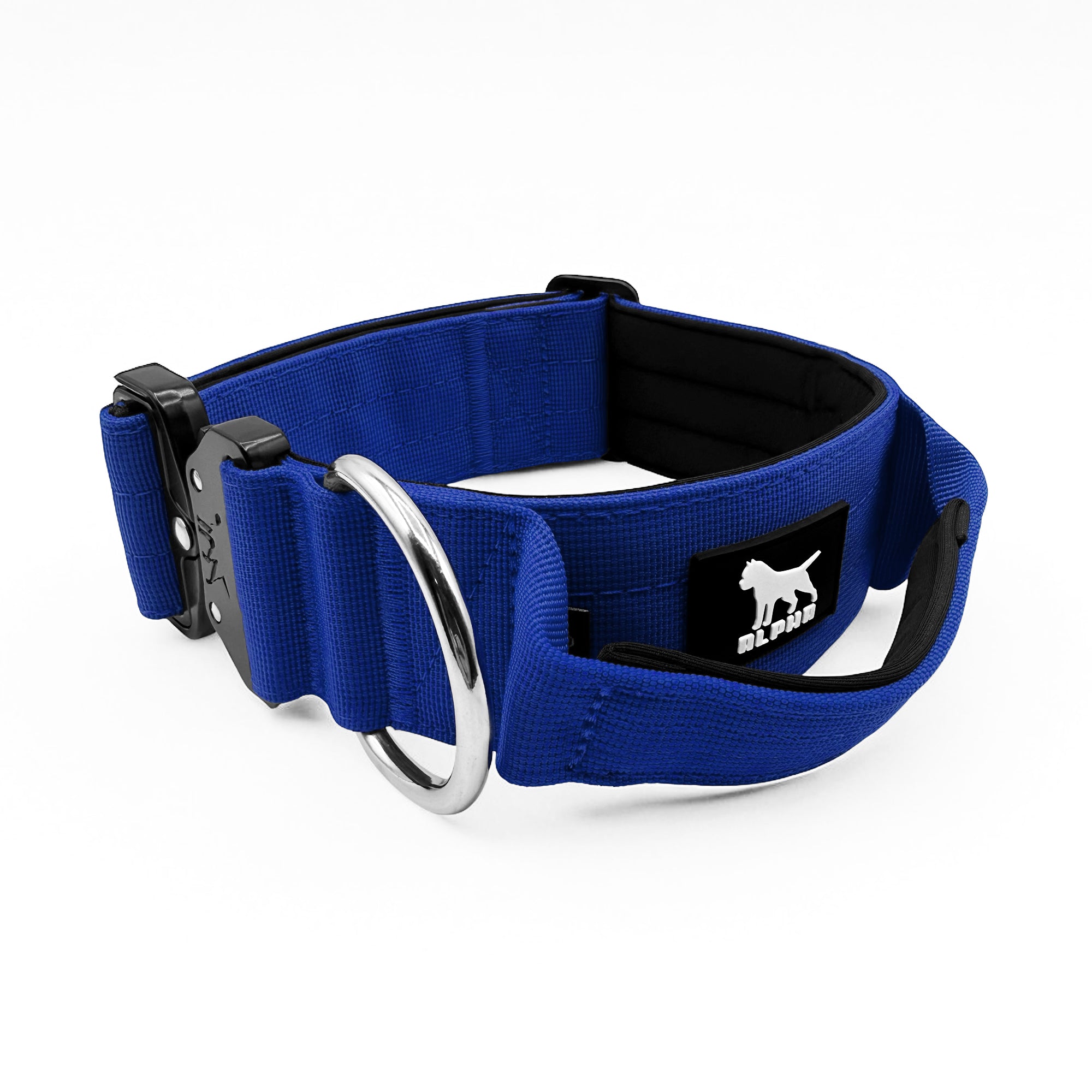 5cm Tactical Collar with Handle - Blue