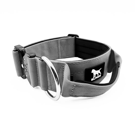 5cm Tactical Collar with Handle - Grey