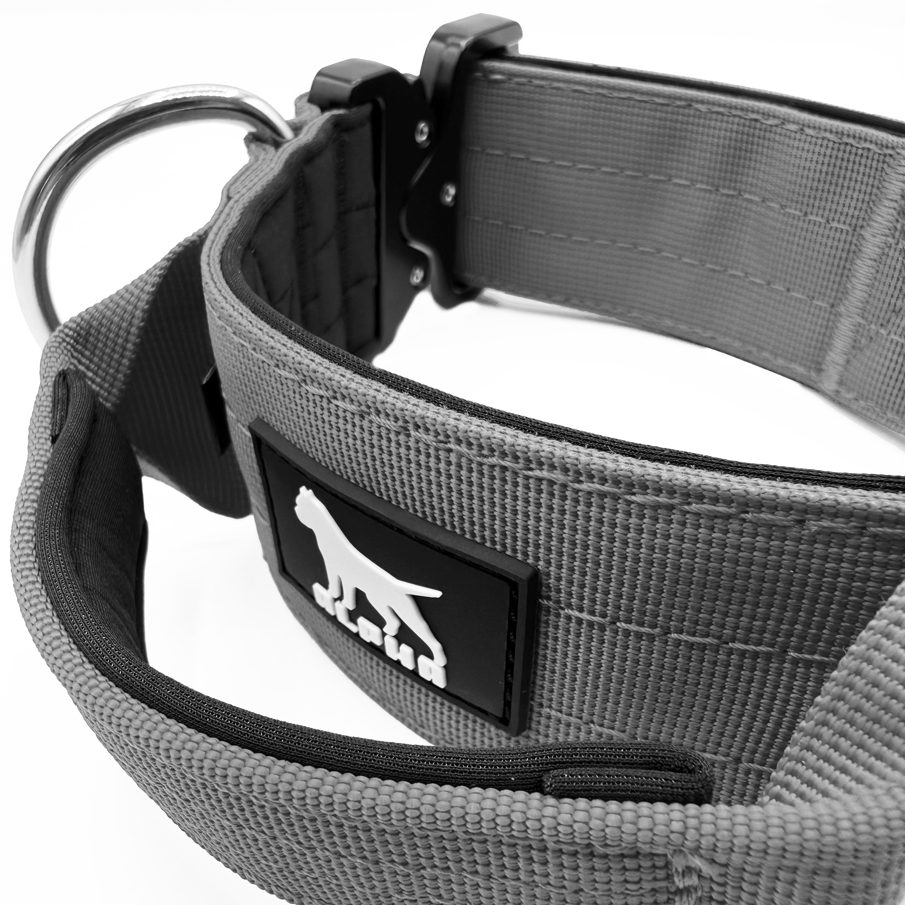 5cm Tactical Collar with Handle - Grey