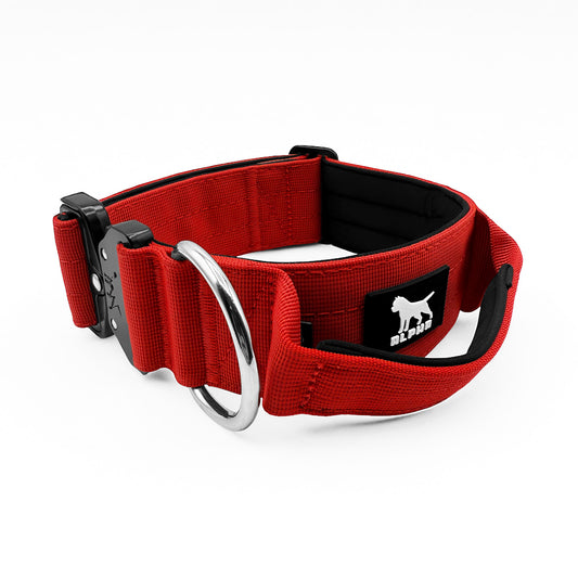 5cm Tactical Collar with Handle - Red