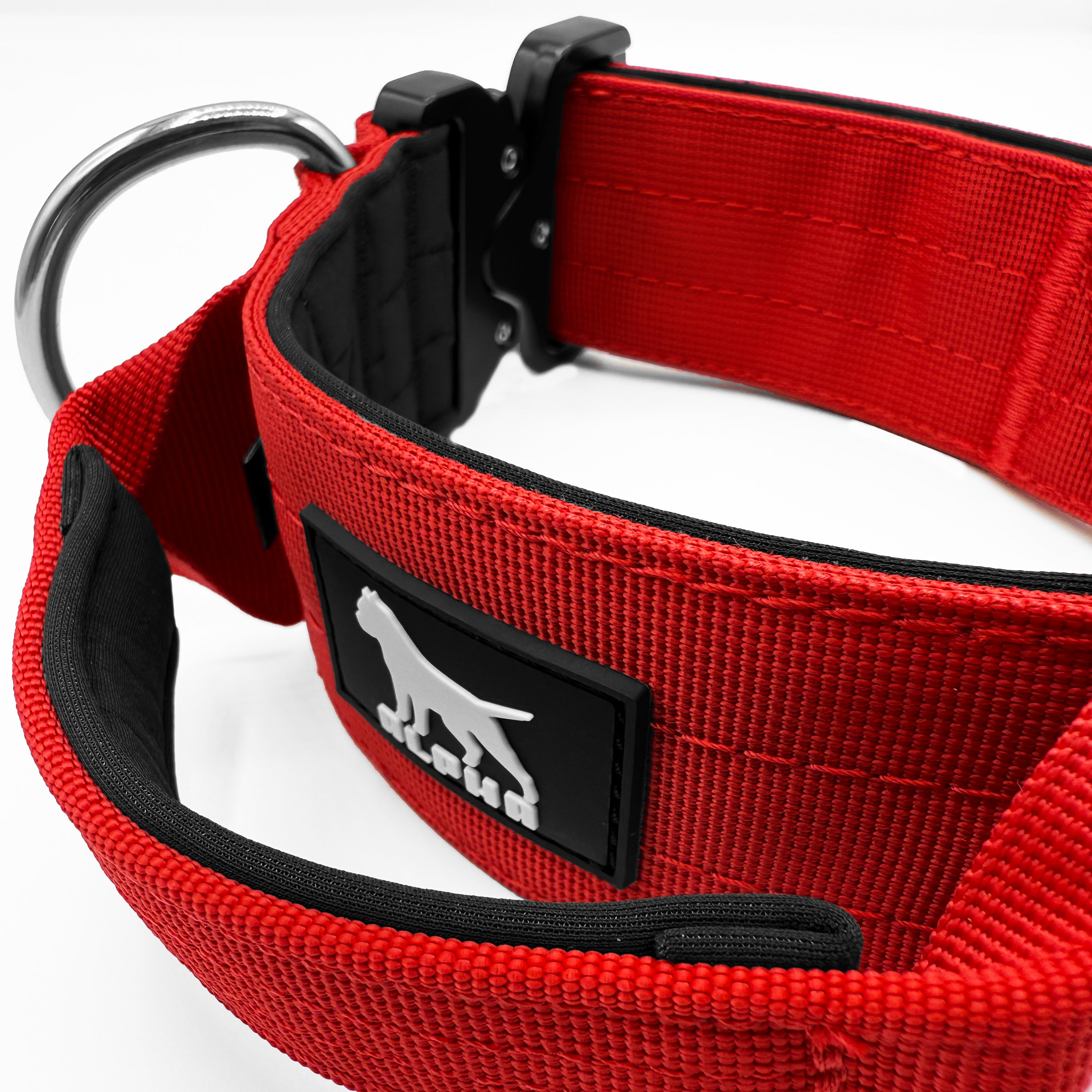 5cm Tactical Collar with Handle - Red