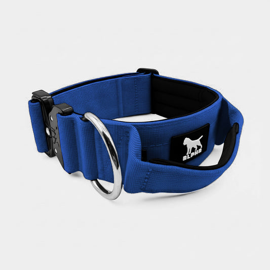 5cm Tactical Collar with Handle - Blue