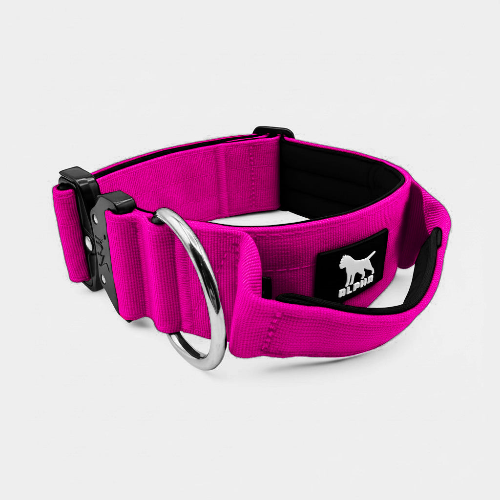 5cm Tactical Collar with Handle - Magenta