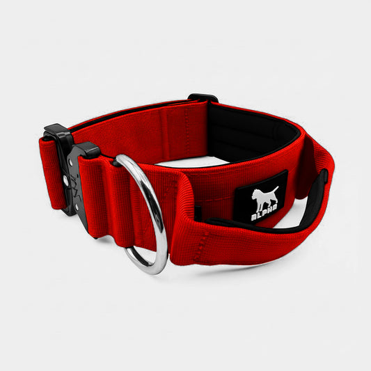 5cm Tactical Collar with Handle - Red
